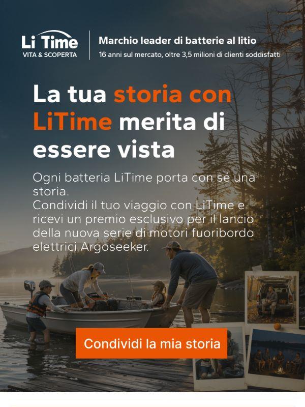 💰 Condividi la tua storia con LiTime e ricevi fino a 88 €