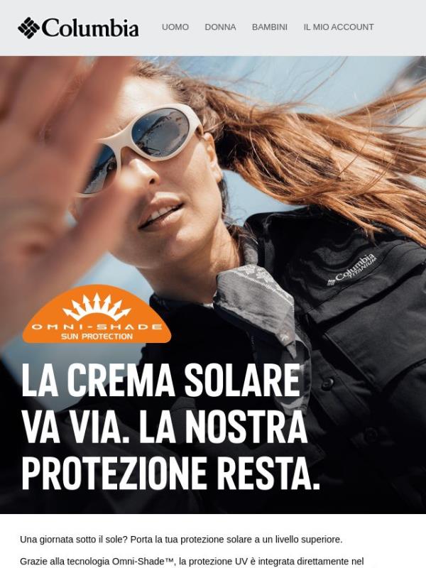 La crema solare va via. La nostra protezione resta.