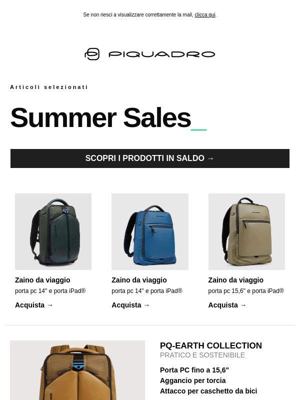 Zaini da viaggio, ora in saldo fino al 40%