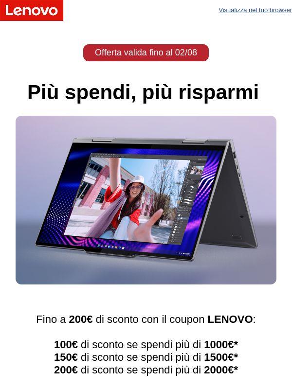 Scopri la promo: più spendi, più risparmi