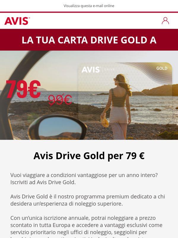 Avis Drive Gold tua per soli 79 €