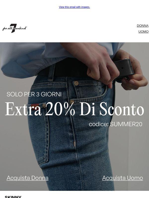 SALDI | Extra 20% di sconto sui nostri fit più amati