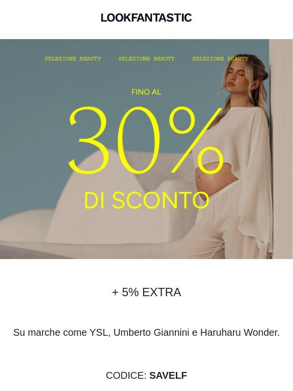 Fino al 30% di sconto