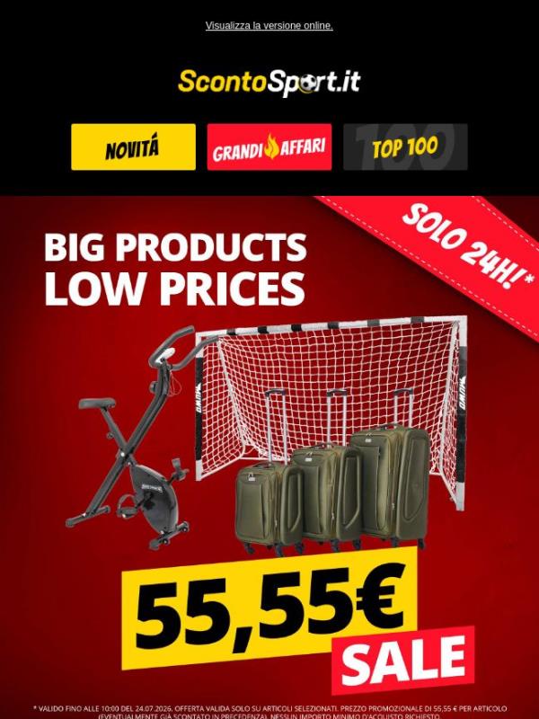Solo 24 ore! 🚨 55,55 € SALDI – Articoli fantastici a prezzi bassissimi! 🛍️