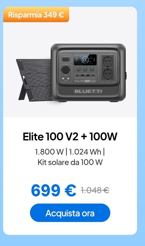 BLUETTI Elite 100 V2 + 100W