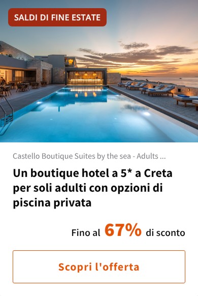 Un boutique hotel a 5* a Creta per soli adulti con opzioni di piscina privata