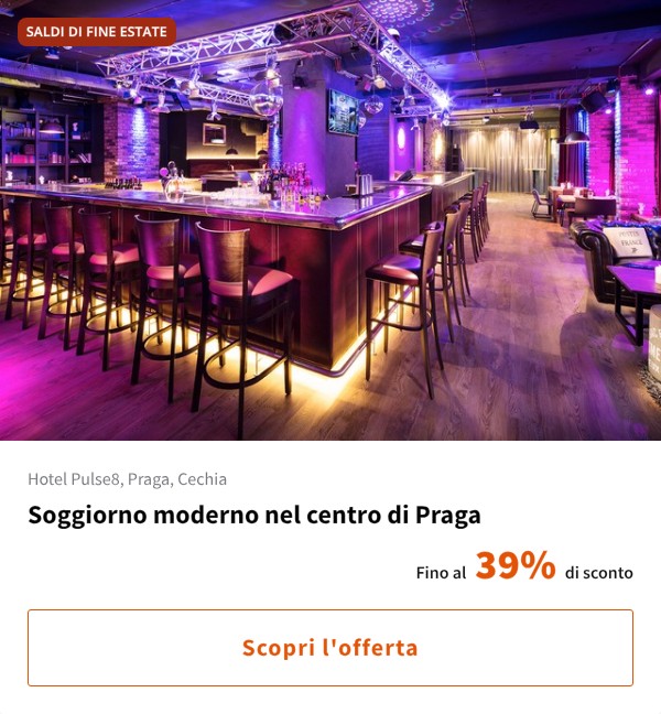 Soggiorno moderno nel centro di Praga