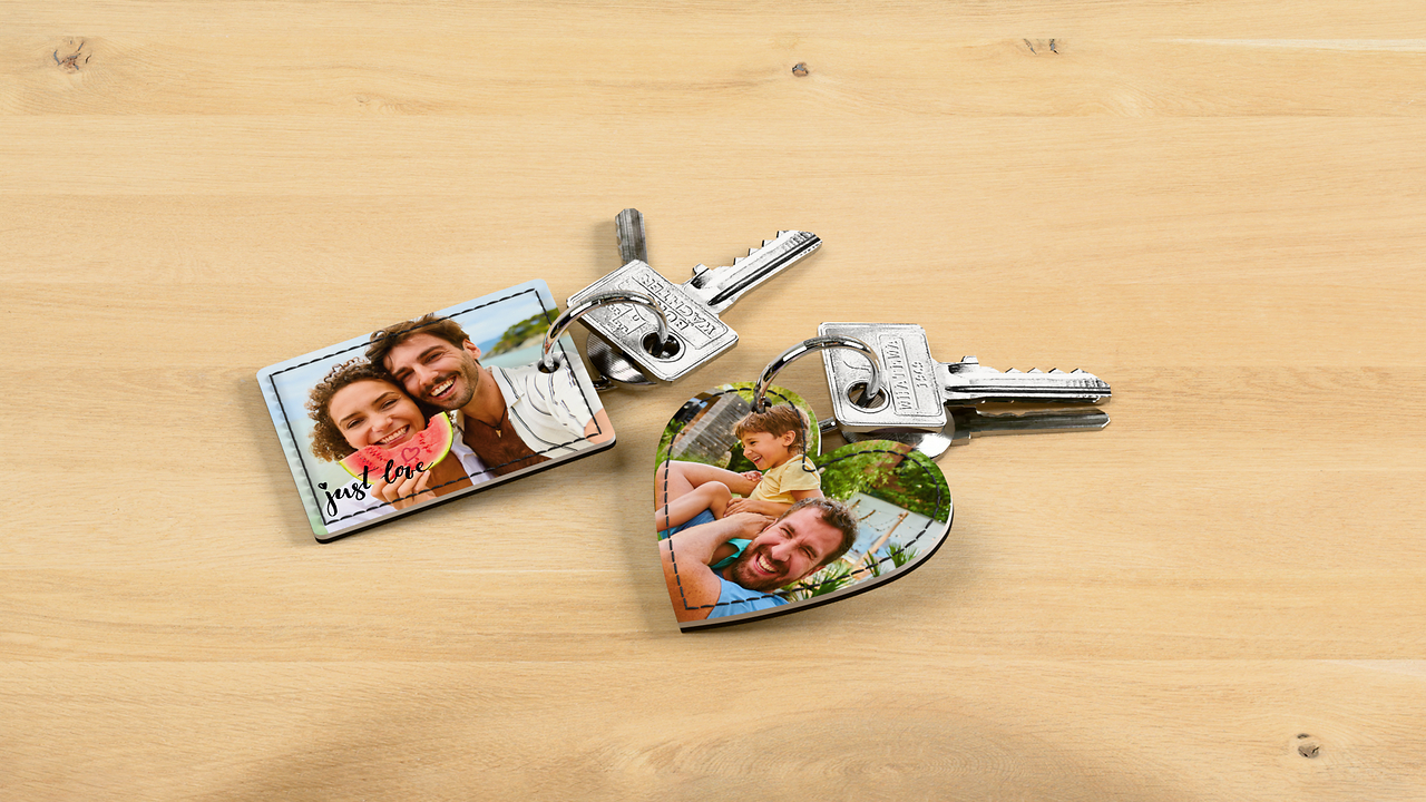 Portachiavi Pixum personalizzati con foto