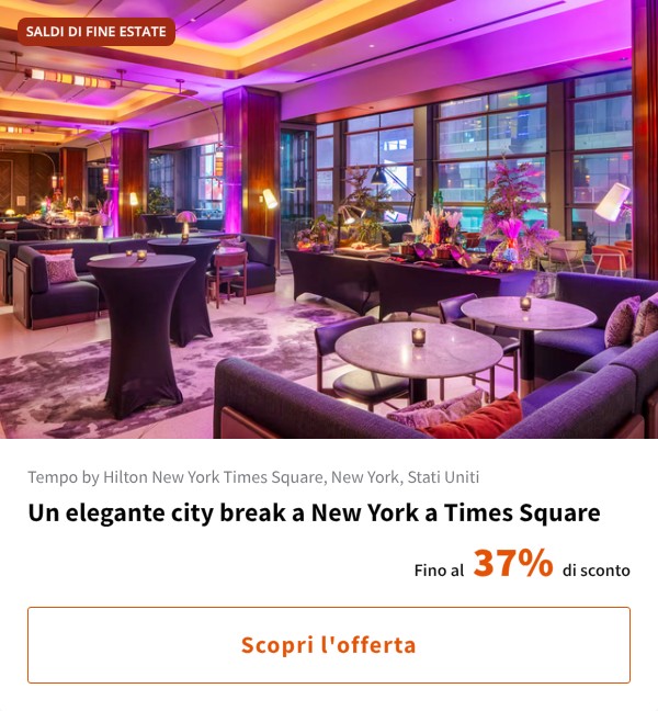 Un elegante city break a New York a Times Square