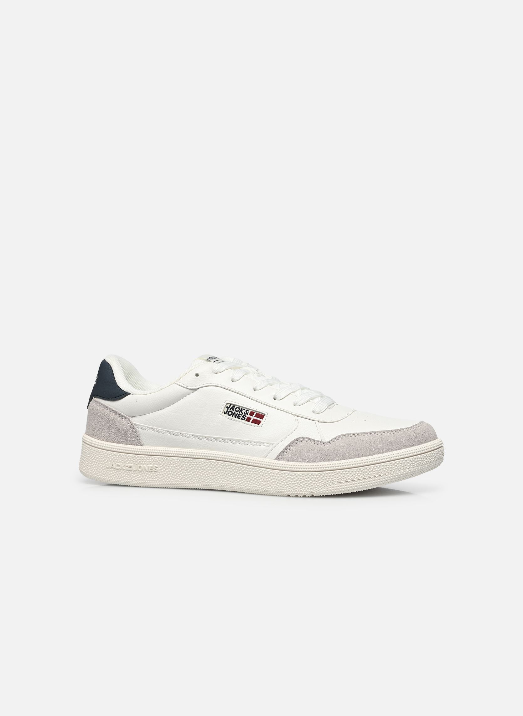 Jack & Jones Baskets JFWBOUNCE PU COMBO FLAG homme blanc