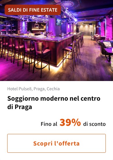 Soggiorno moderno nel centro di Praga