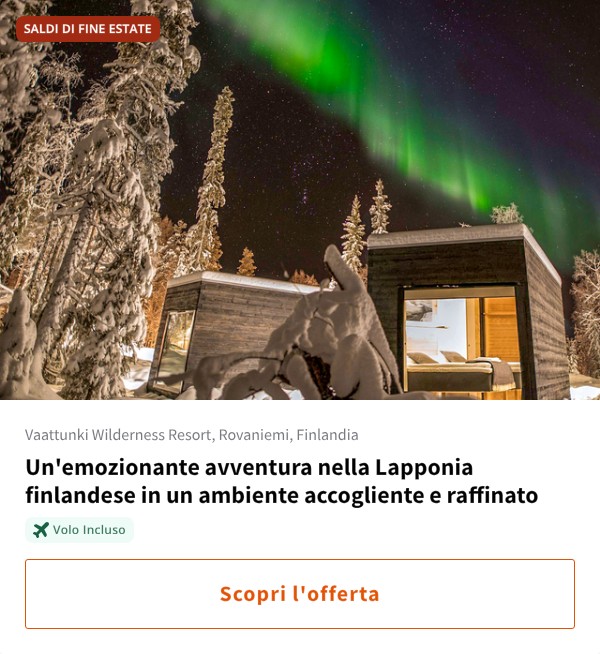 Un'emozionante avventura nella Lapponia finlandese in un ambiente accogliente e raffinato