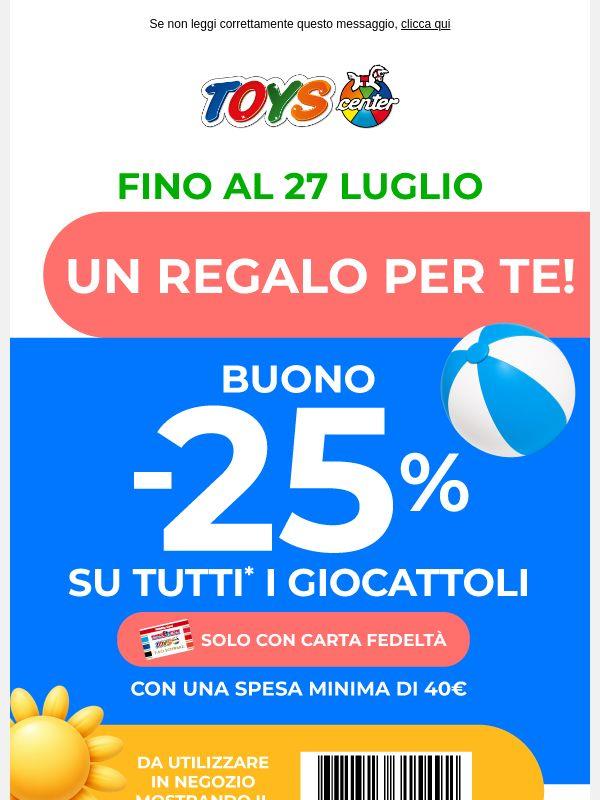 🎁☀️ Per te un buono -25%!