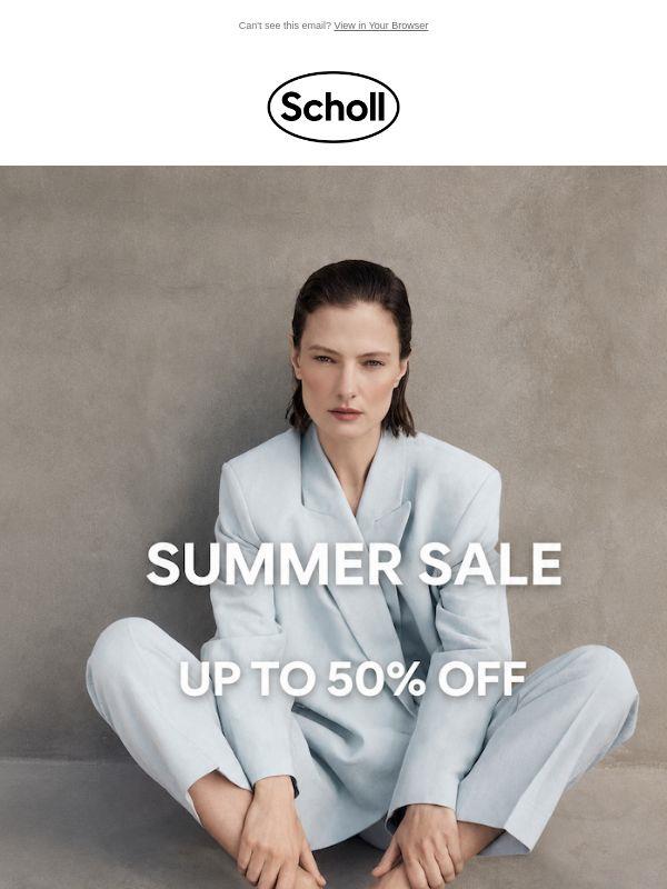 Summer Sale, now up to 50% off