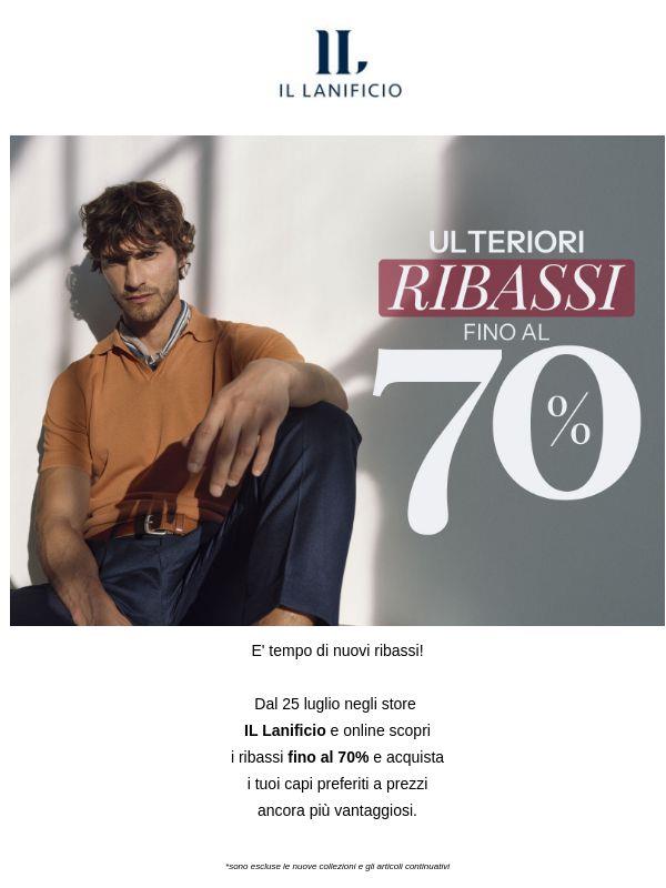 Nuovi ribassi 😍 fino al 70%