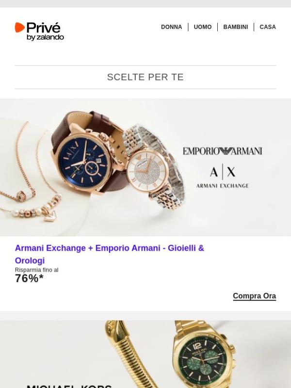 Emporio Armani, Puma & Michael Kors ⎪ Nuove offerte per di qua