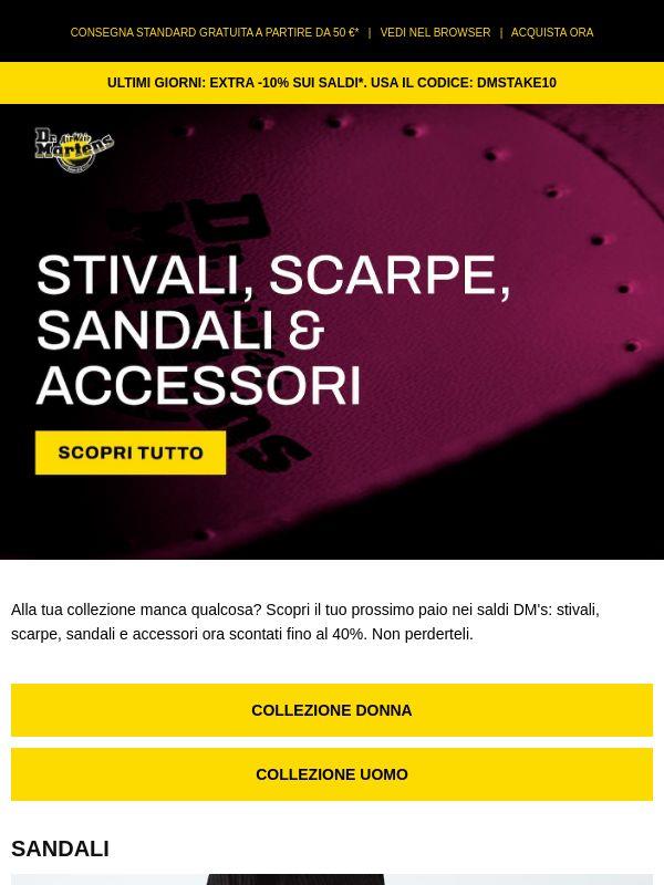 Non perdere gli sconti fino al 40%