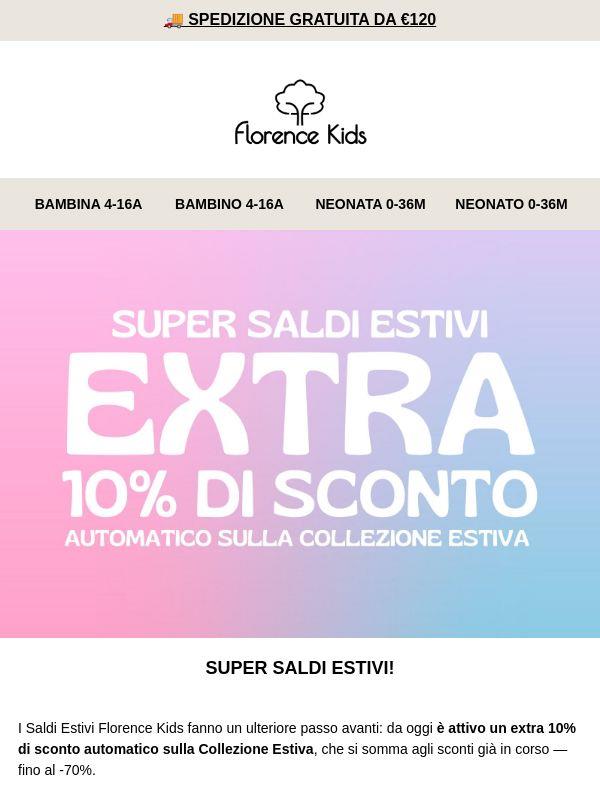 ✨ SUPER SALDI ESTIVI: EXTRA 10% AUTOMATICO SULLA COLLEZIONE ESTIVA