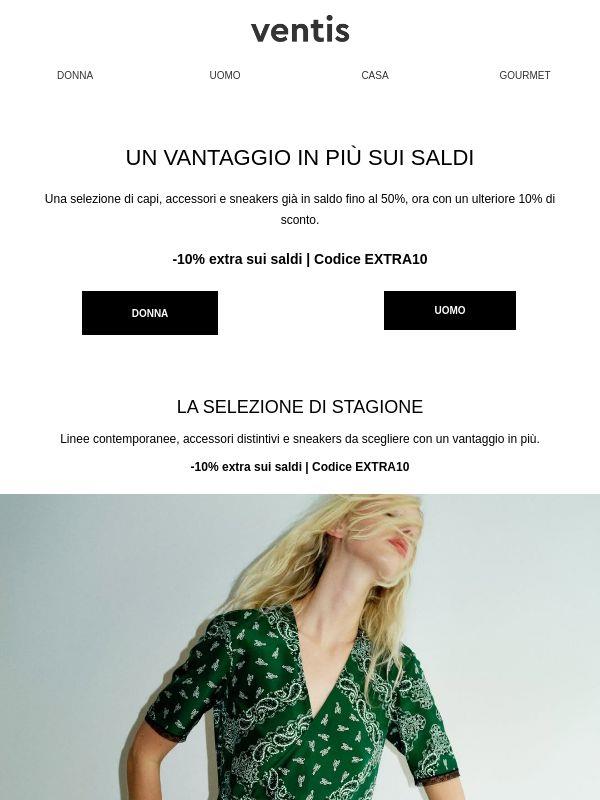 Saldi fino al -50% + un extra -10%