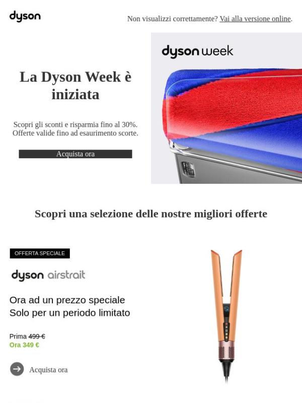 Le offerte Dyson Week sono inizate