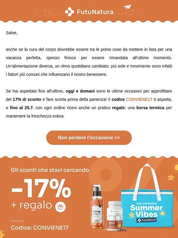 Acchiappa il 17% di sconto e un regalo 🎣