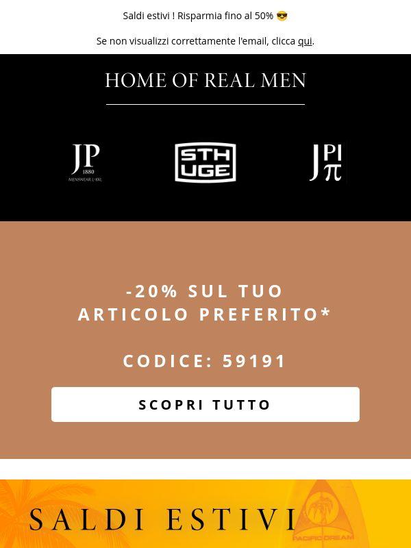 -20% sul tuo articolo preferito!
