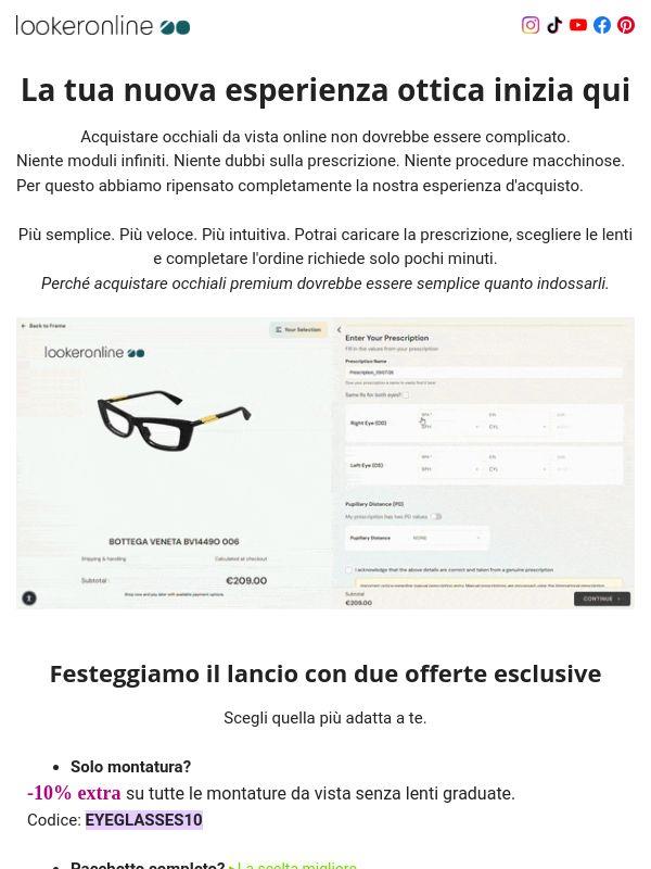 👓 Scopri la tua nuova esperienza d'acquisto