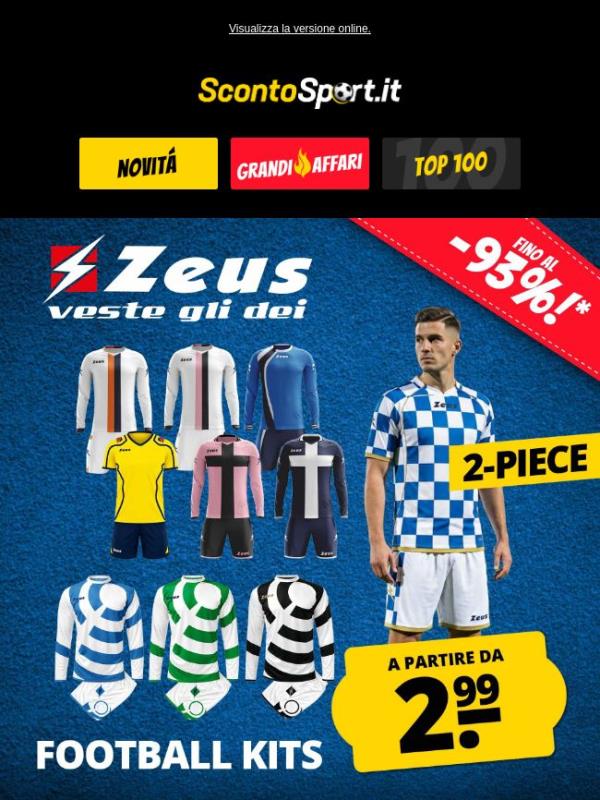 💥 A partire da 2,99 €: nuovi set da 2 pezzi con maglia ZEUS!