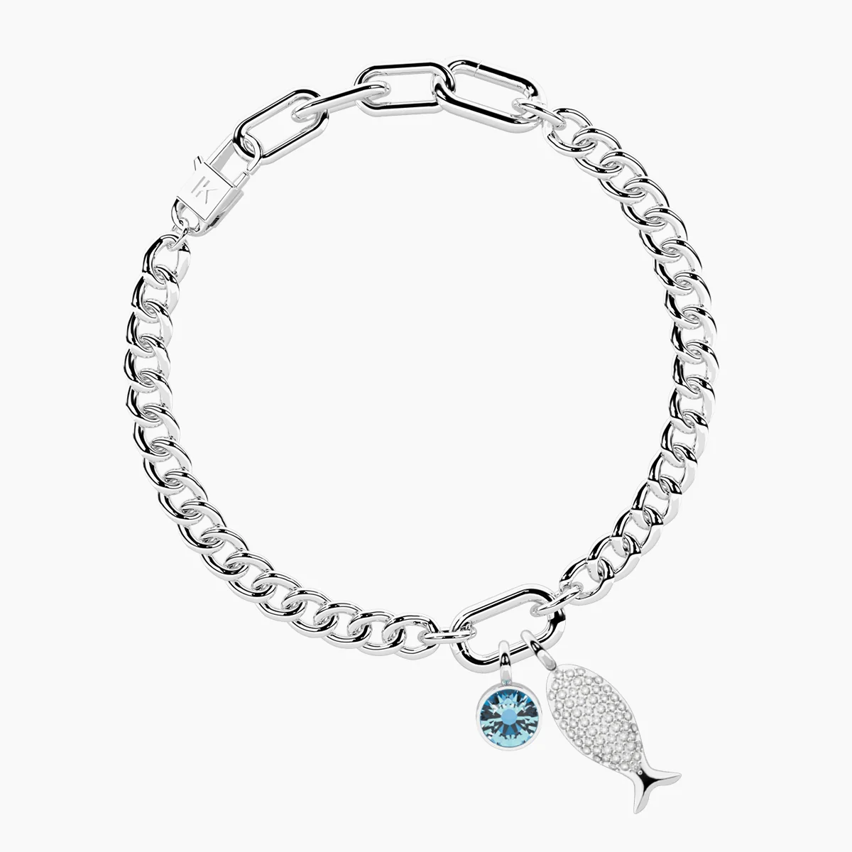 Image of Bracciale CUBANO con ciondolo FISH