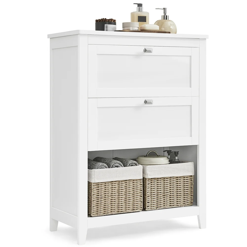 Image of Mobile da Bagno con 2 Cassetti Bianco