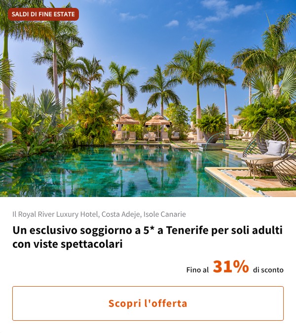 Un esclusivo soggiorno a 5* a Tenerife per soli adulti con viste spettacolari