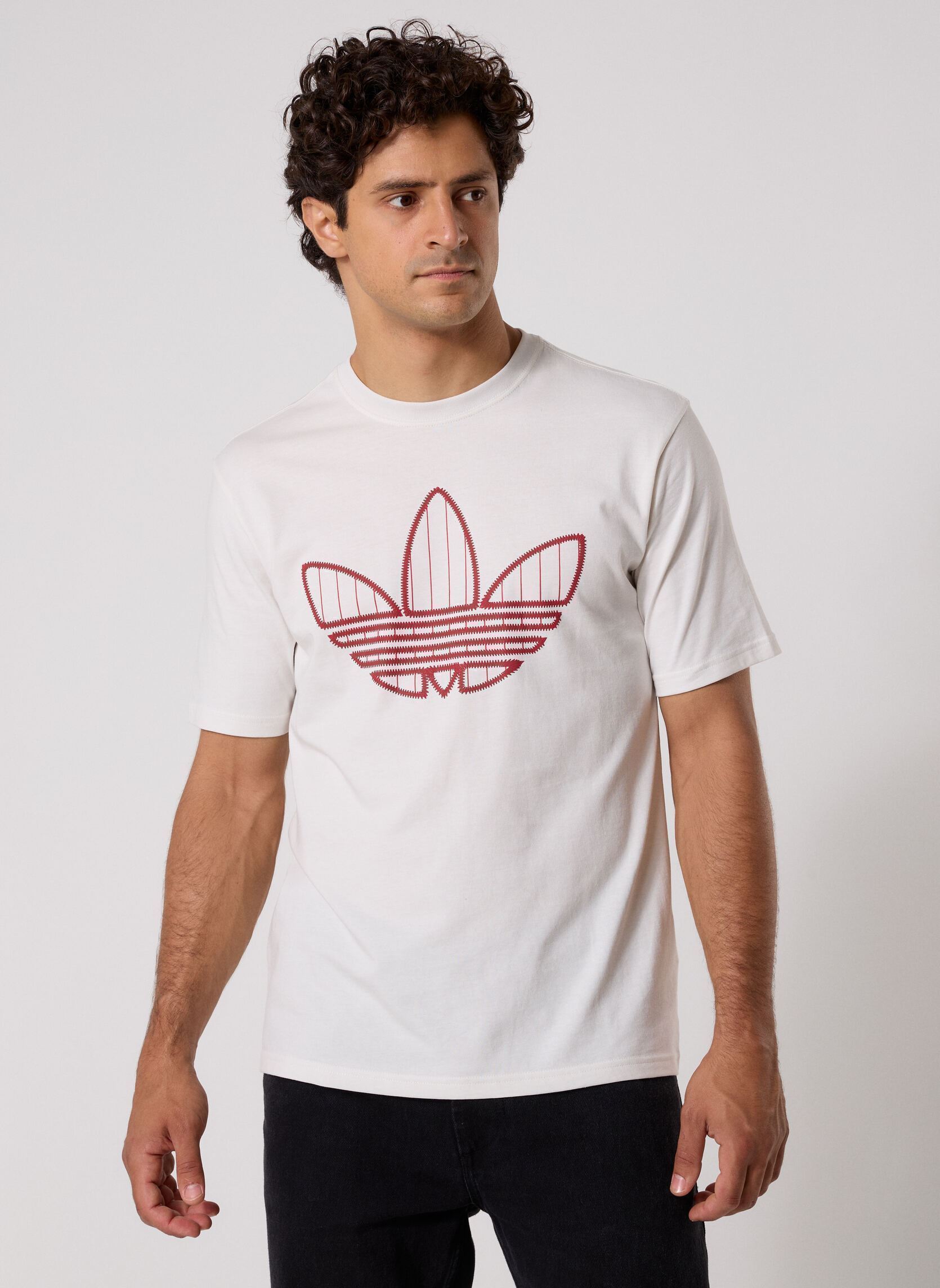 adidas originals Tee-shirts TREFOIL INFILL homme blanc