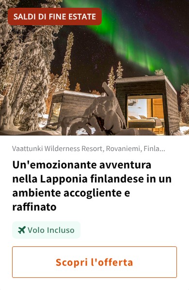 Un'emozionante avventura nella Lapponia finlandese in un ambiente accogliente e raffinato