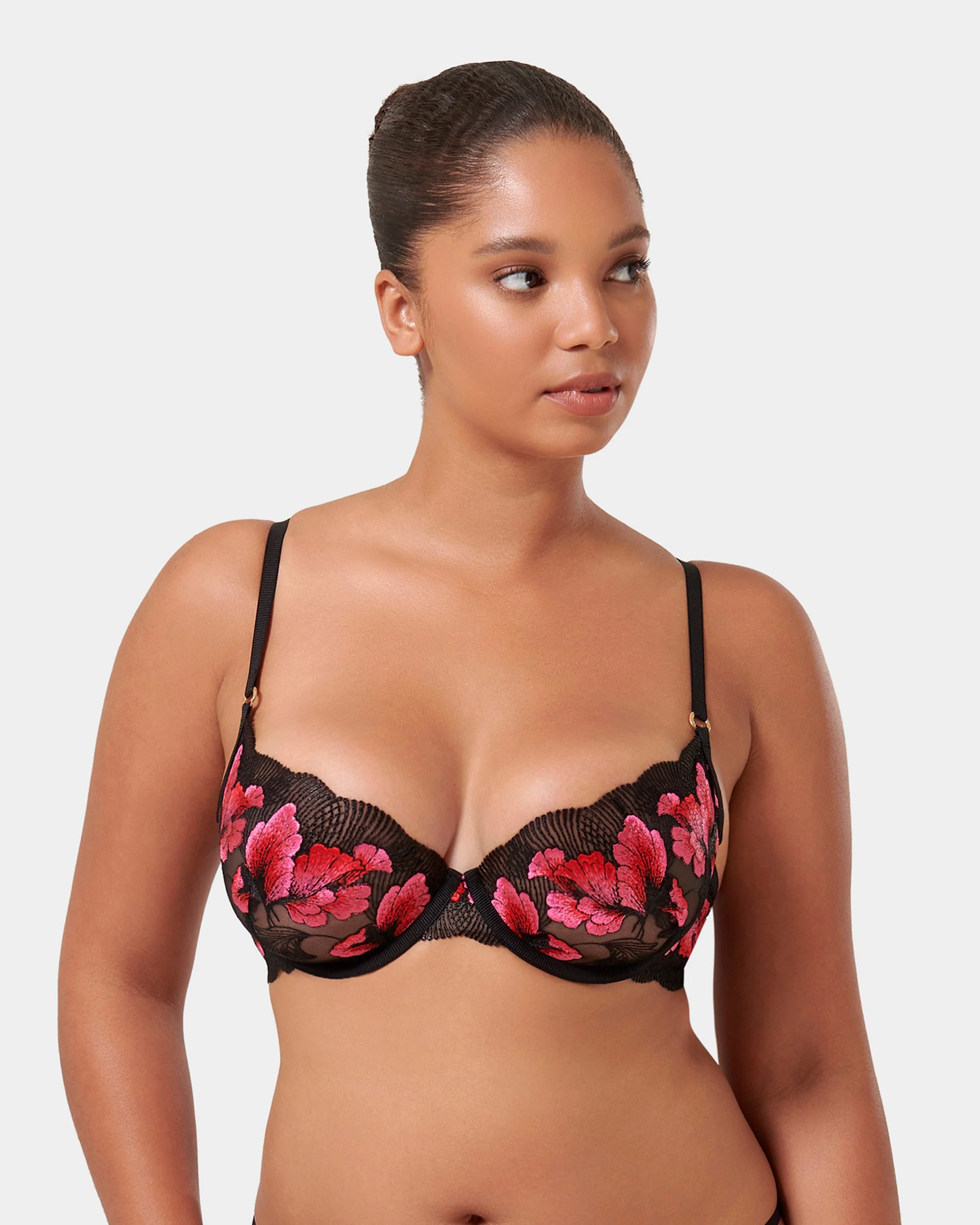 Image of Vivienne Reggiseno con Ferretto Fucsia/Rosso/Nero