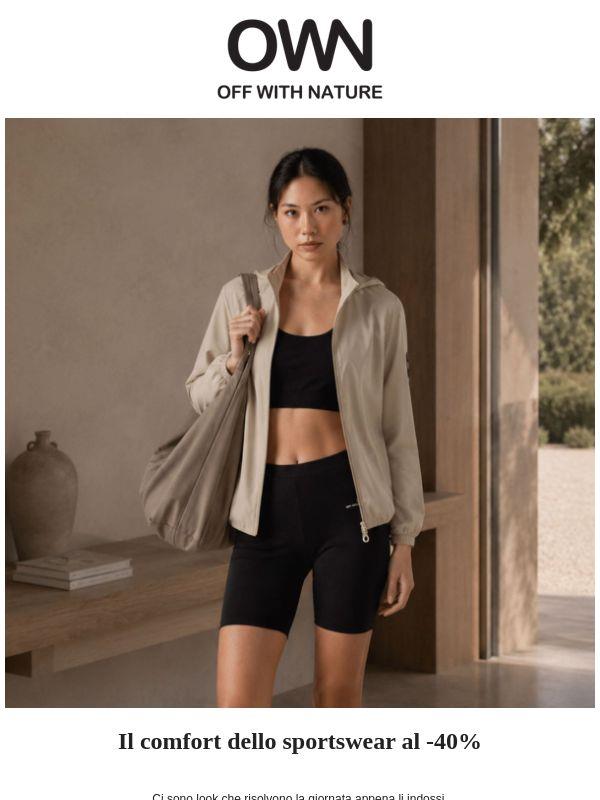 Il comfort dello sportswear al -40%
