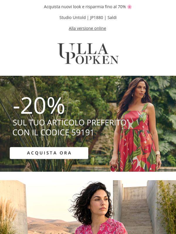 Ancora per poco 🛍️ -20% sul tuo articolo preferito