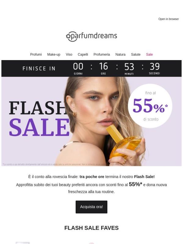 Ultima occasione: Flash Sale di 48 ore con fino al -55%* ✨