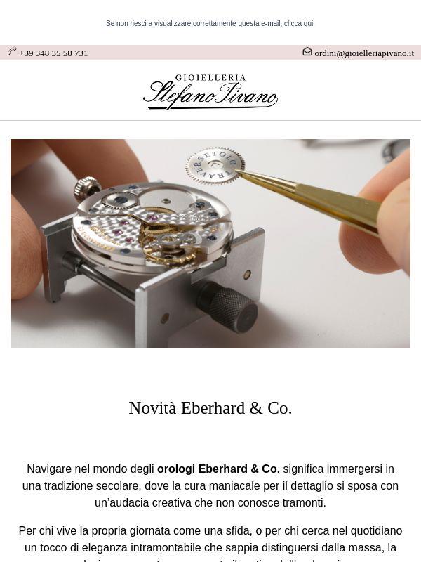 Un viaggio tra precisione e stile con le novità Eberhard & Co. 🕰️