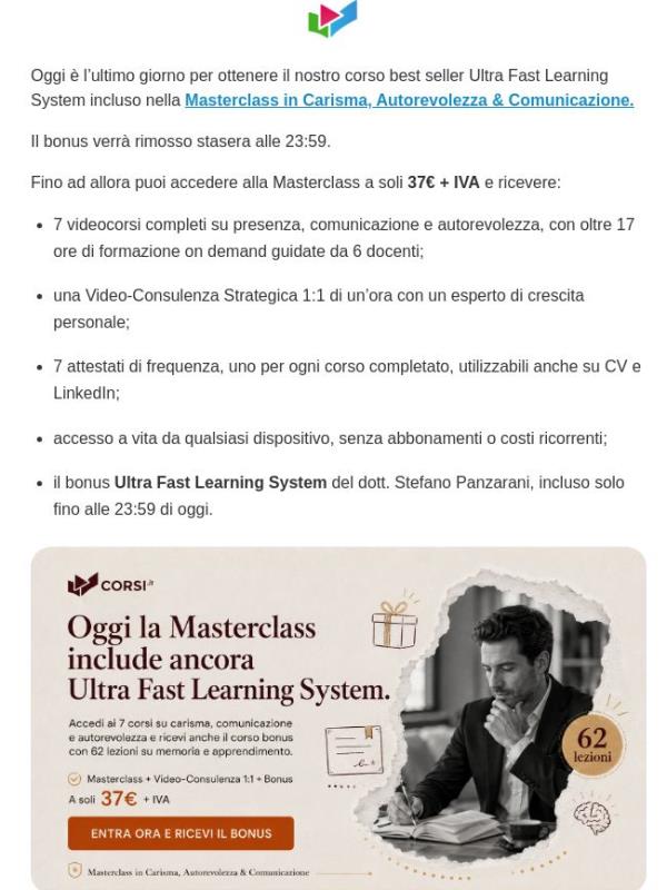 Ultime ore per ricevere anche il bonus