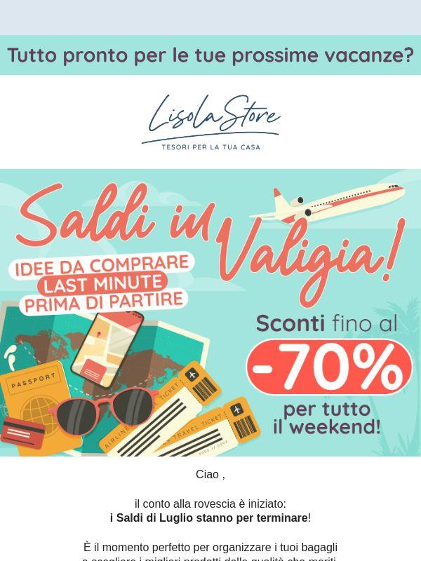 🏄 Cosa metti in valigia? Scopri la nostra selezione con Sconti fino al -70%