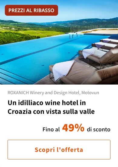 Un idilliaco wine hotel in Croazia con vista sulla valle