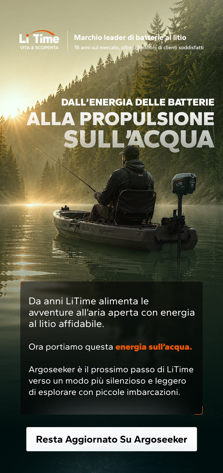 La tua storia con LiTime merita di essere vista. Condividila e scopri il premio Argoseeker.