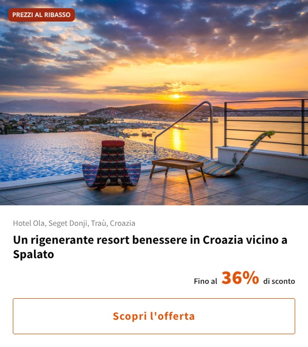 Un rigenerante resort benessere in Croazia vicino a Spalato