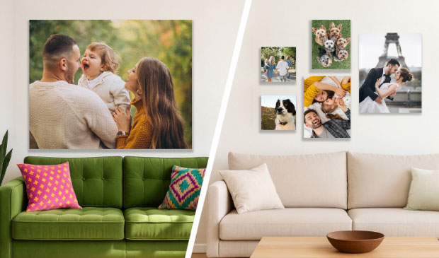 La nostra Foto su Tela combina una stampa ad alta risoluzione, colori intensi e dettagli nitidi su una Tela di qualità premium.