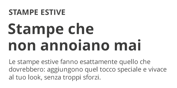 Stampe estive