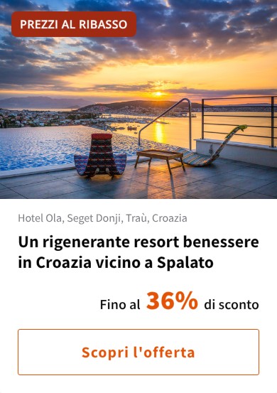 Un rigenerante resort benessere in Croazia vicino a Spalato