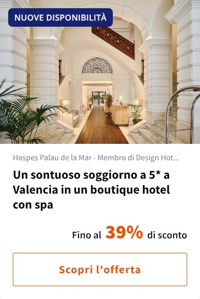 Un sontuoso soggiorno a 5* a Valencia in un boutique hotel con spa