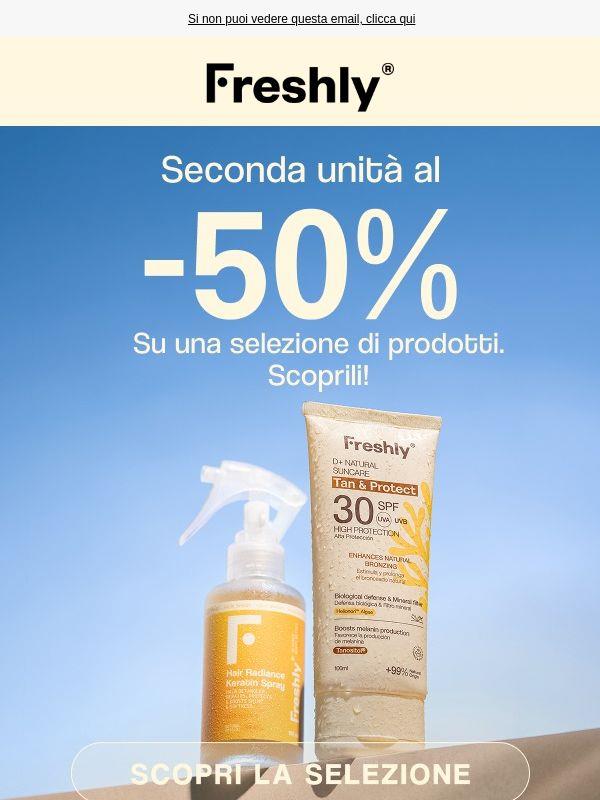 Fino al -50%  ☀ Per la tua pelle e per i tuoi capelli