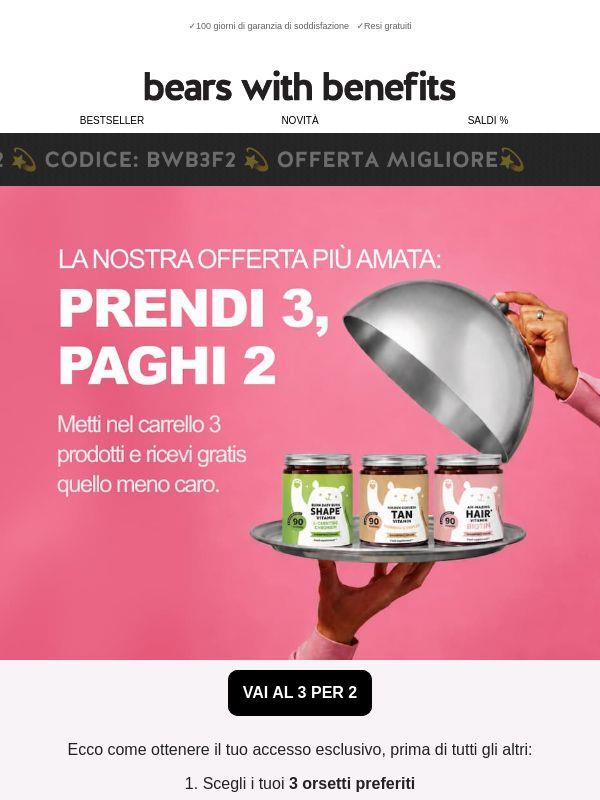 3X2 su tutto: approfitta subito!