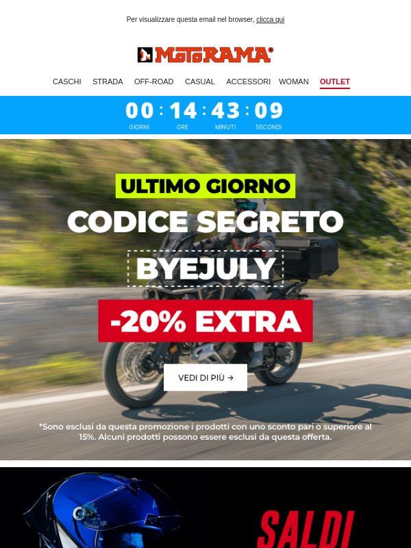 -20% : Ultimo giorno del codice BYEJULY⏰